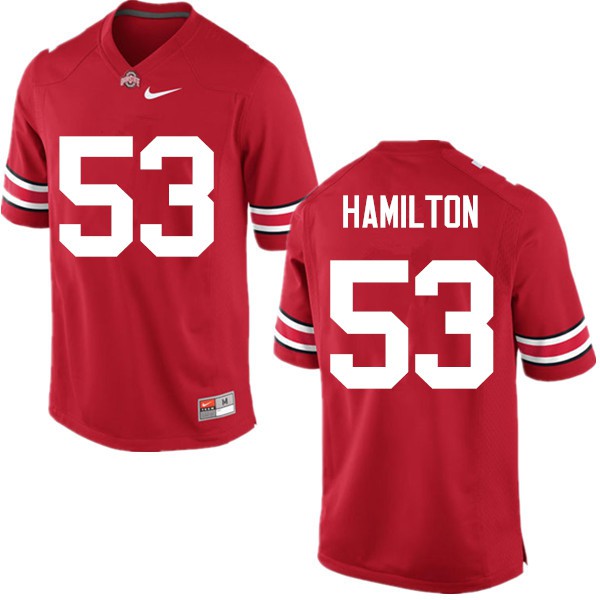 Ohio State Buckeyes #53 Davon Hamilton Men Football Jersey Red